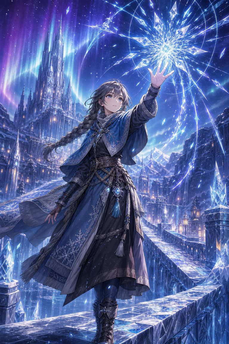 氷華の魔女のカバーイラスト