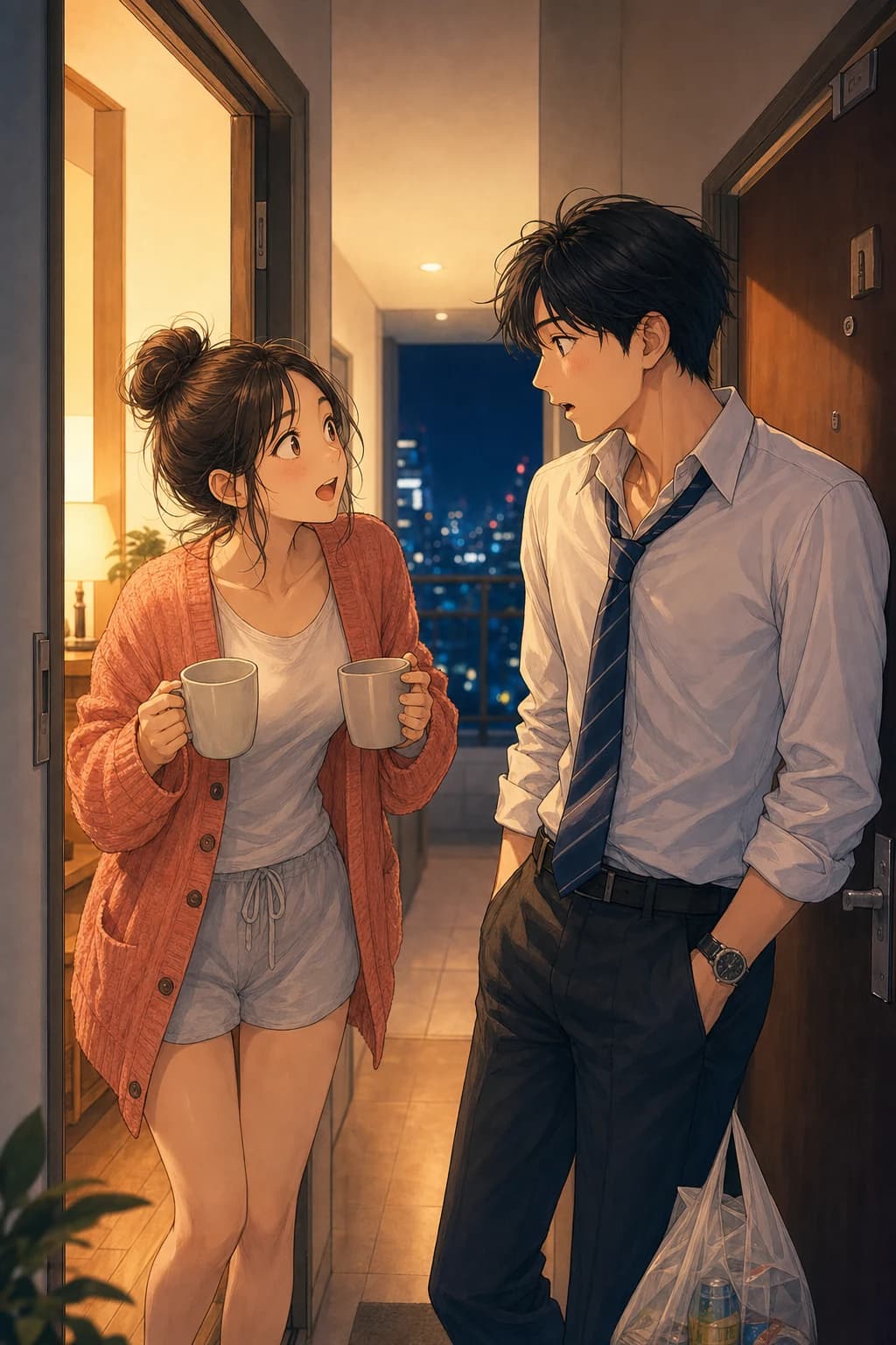 おとなり同期は部屋着がずるいのカバーイラスト